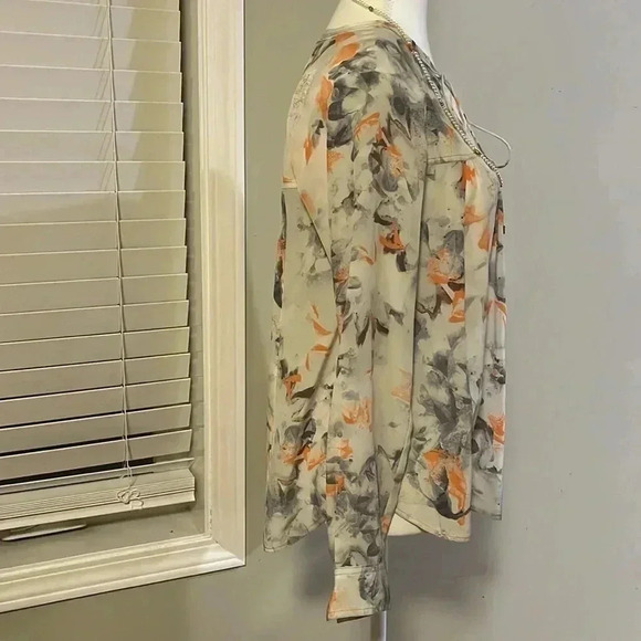 ❤️Host Picks❤️[4]Rebecca Taylor Misty Garden  Print Silk Blouse- NWOT - Picture 12 of 15